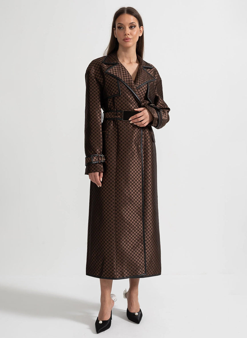 AMOR - Gabardina de lujo con cinturón