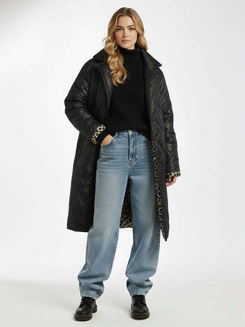 LIDIA - Abrigo acolchado reversible