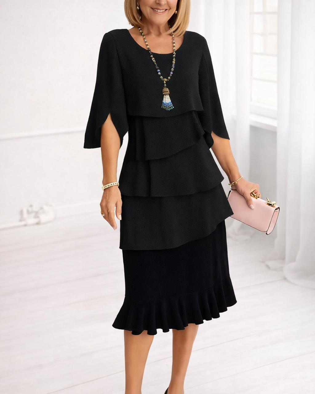 Patricia | Vestido de Volantes Elegante y Cómodo