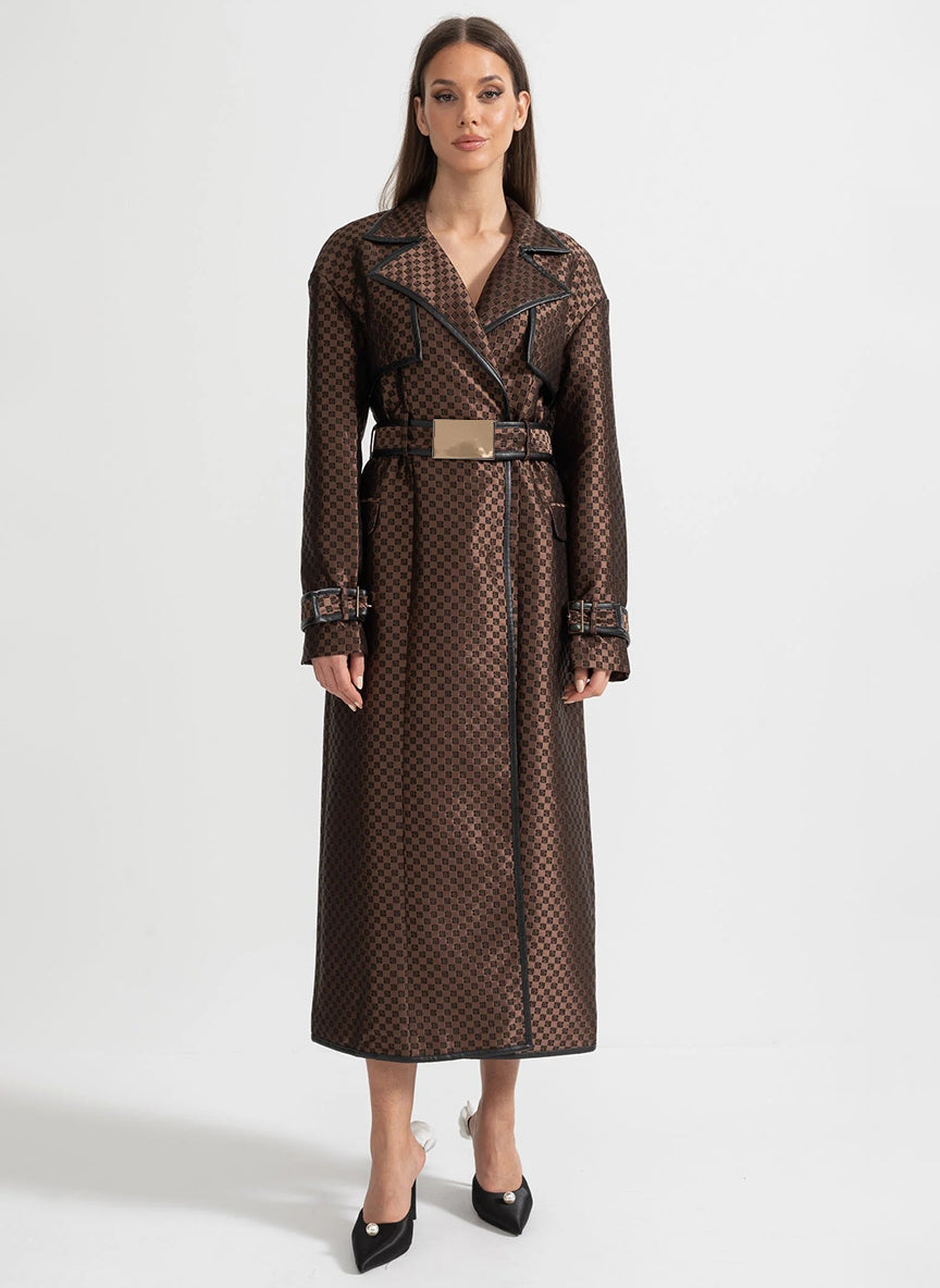 AMOR - Gabardina de lujo con cinturón