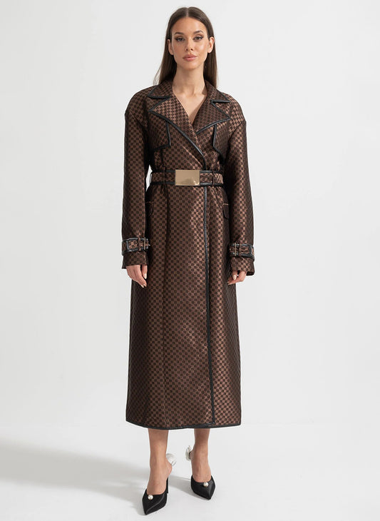 AMOR - Gabardina de lujo con cinturón