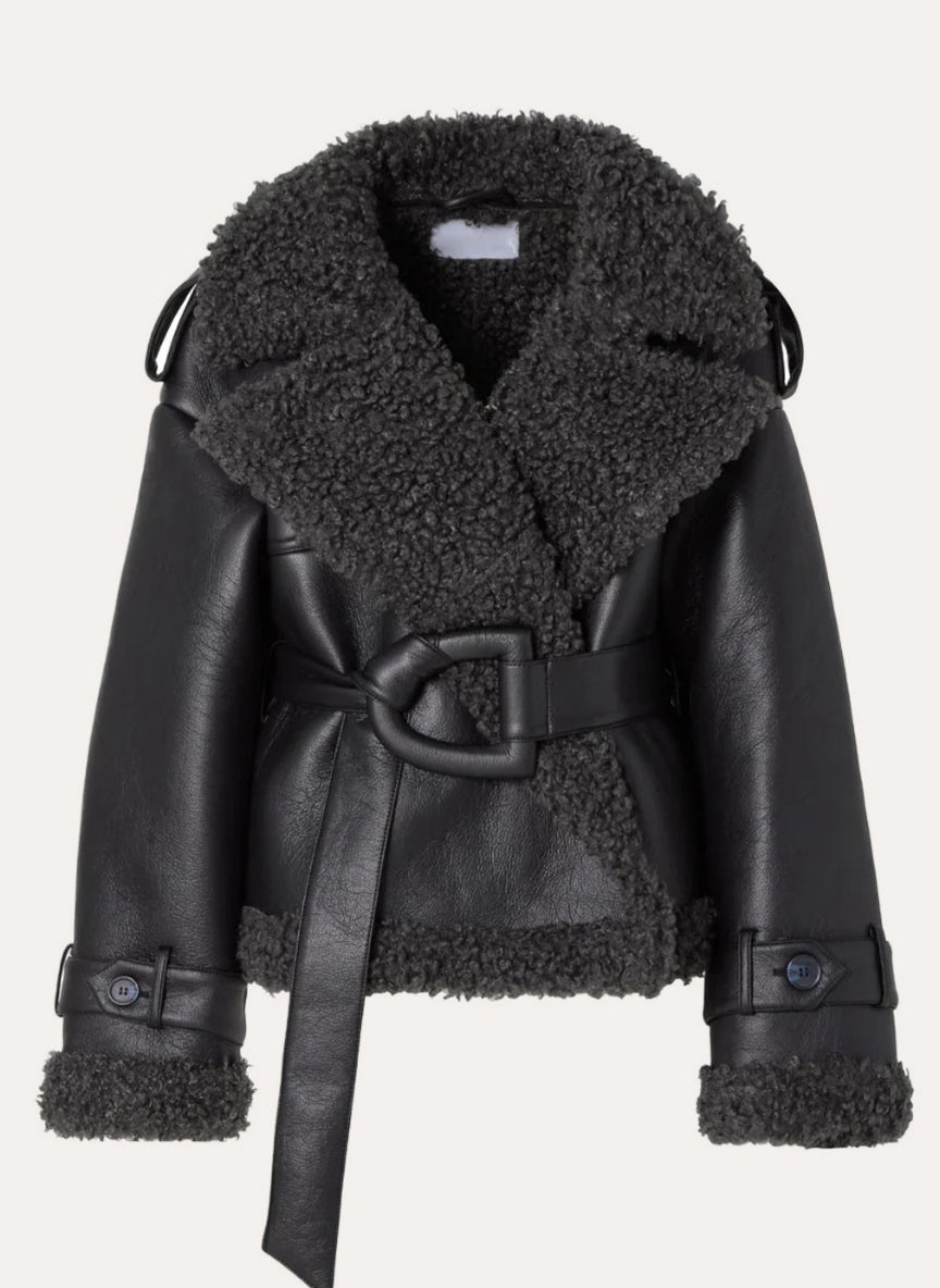 ARI - Abrigo elegante con cinturón