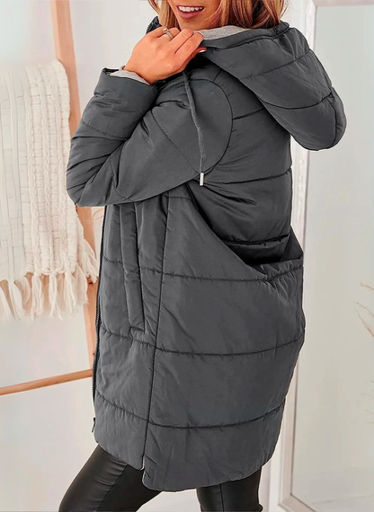 ASLEY - Chaqueta acolchada informal con capucha