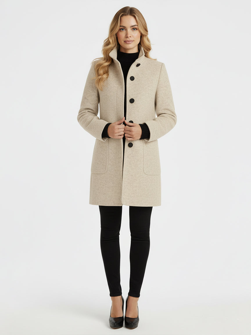 AMANDA - Abrigo de cuello alto