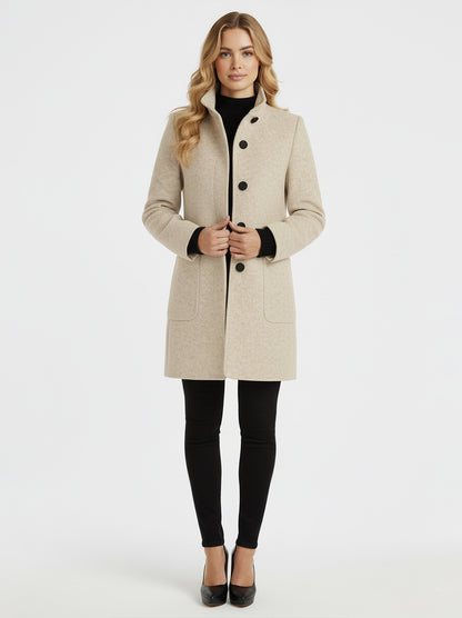 AMANDA - Abrigo de cuello alto