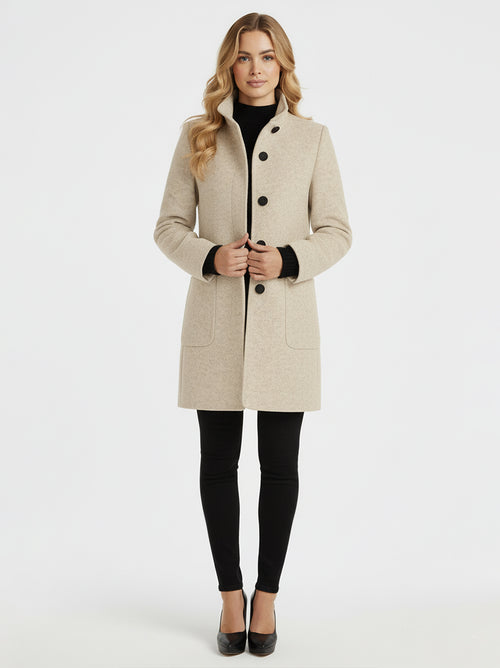 AMANDA - Abrigo de cuello alto