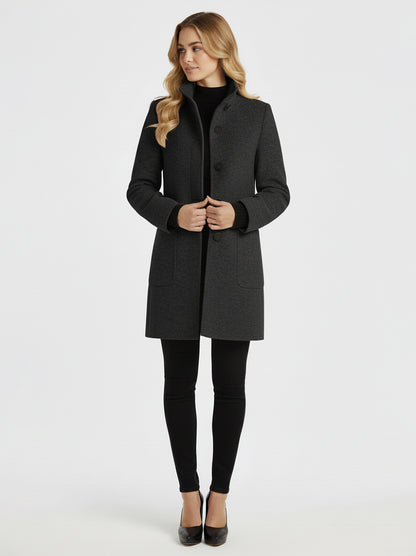 AMANDA - Abrigo de cuello alto