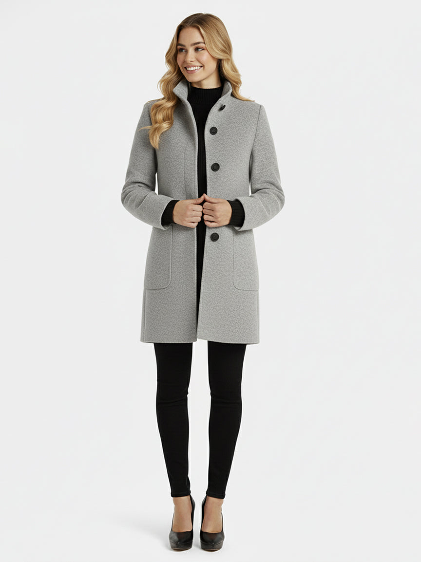 AMANDA - Abrigo de cuello alto