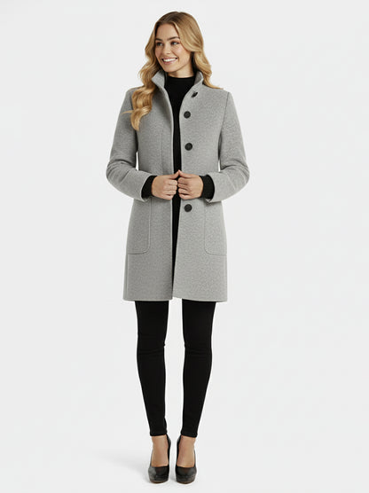 AMANDA - Abrigo de cuello alto