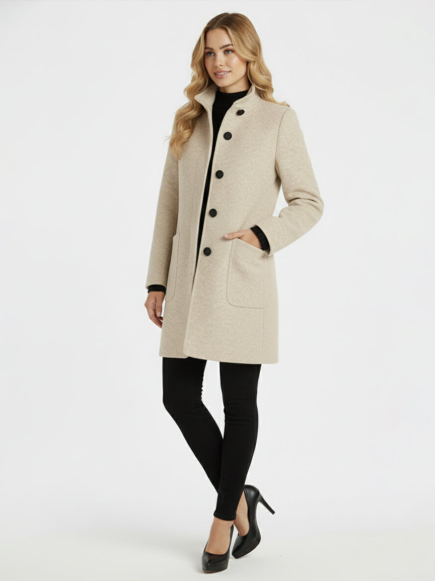 AMANDA - Abrigo de cuello alto