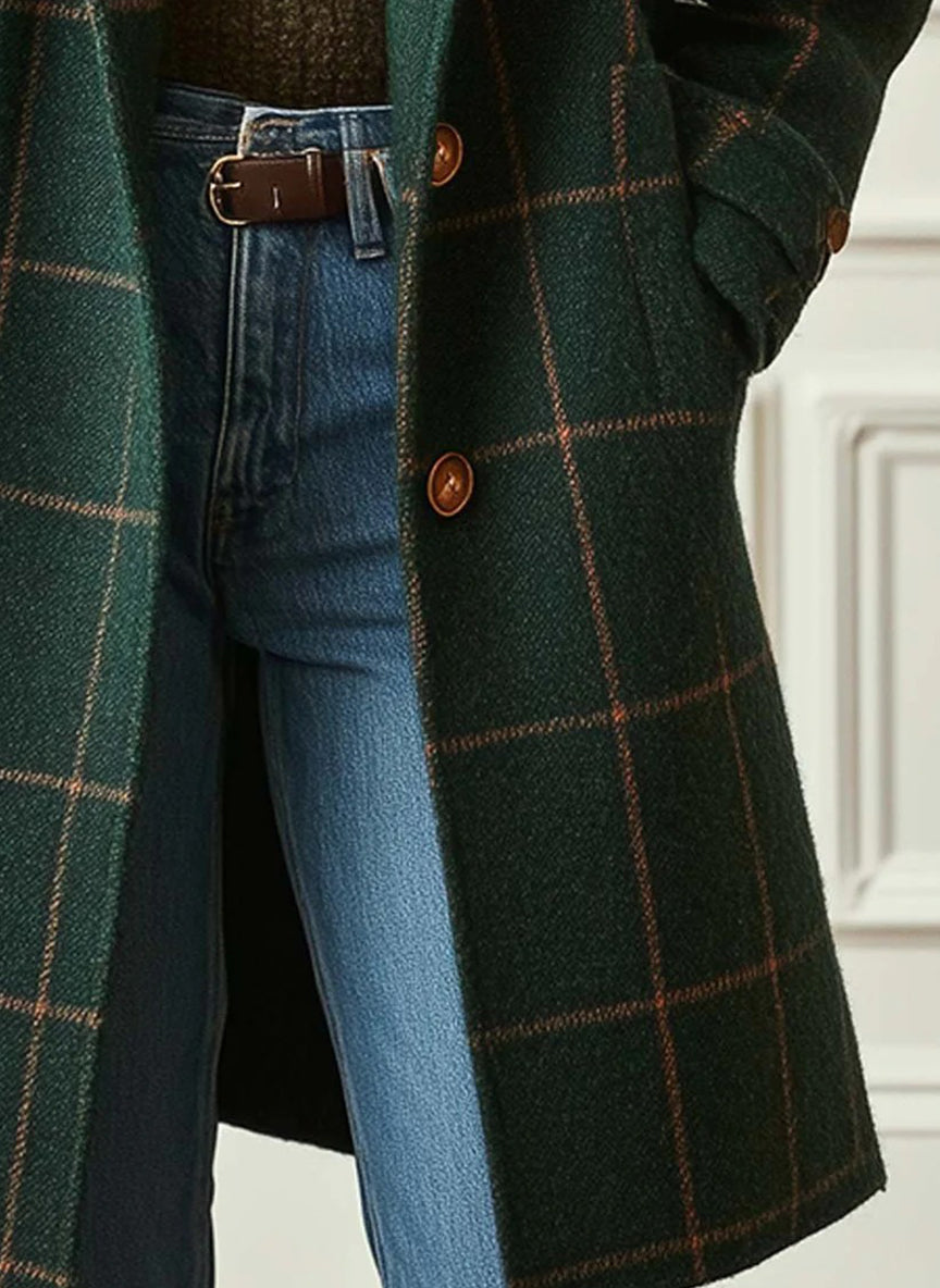 AMELIA - Abrigo estampado de temporada