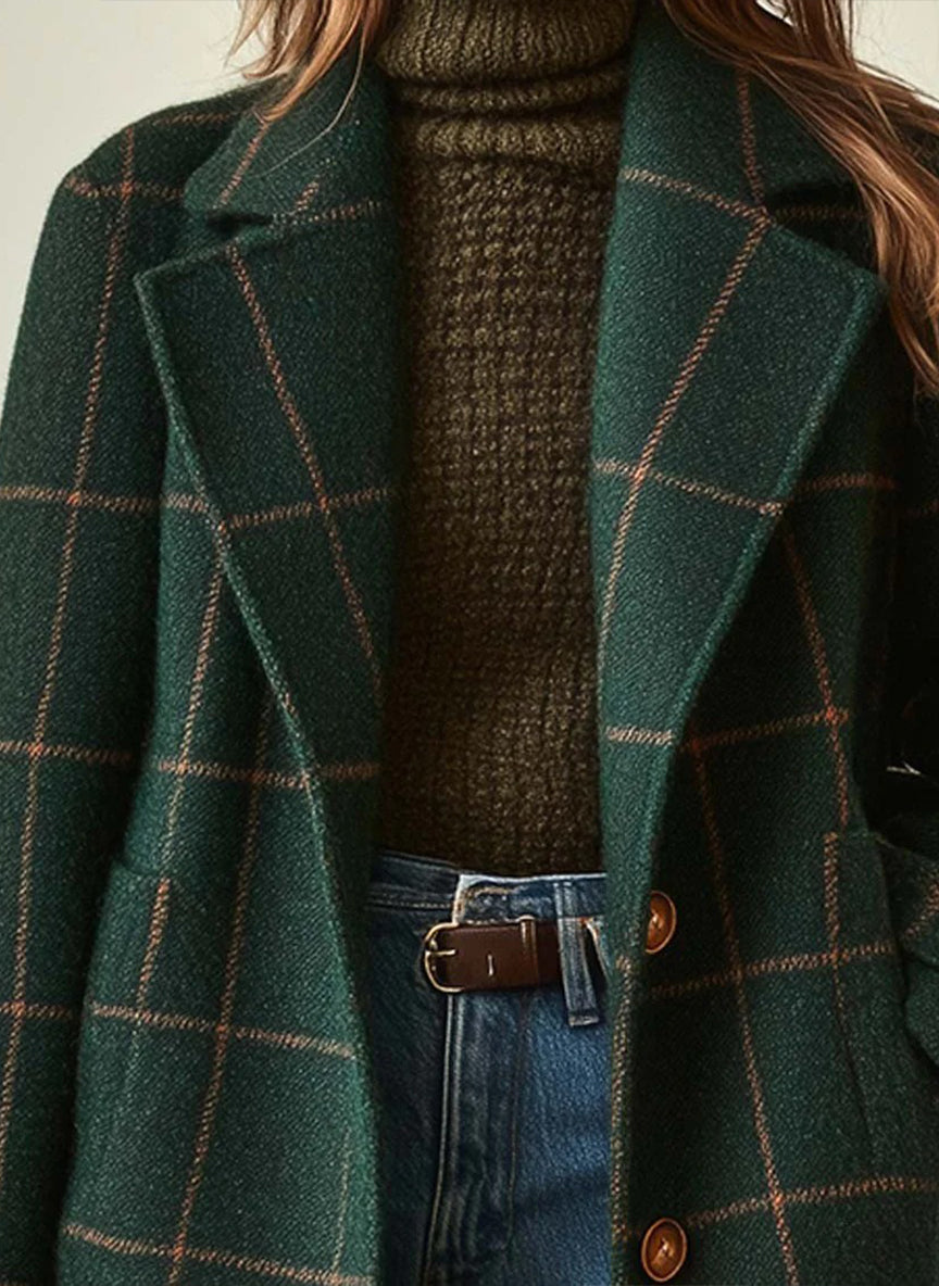 AMELIA - Abrigo estampado de temporada