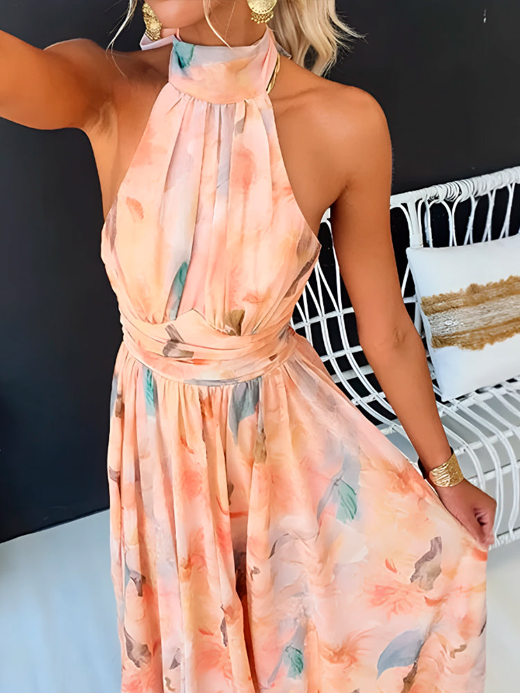 BRISA - Vestido largo con estampado