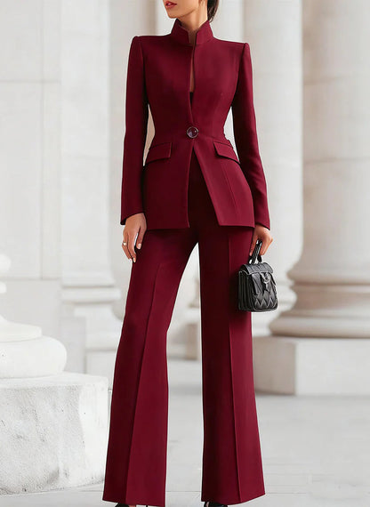 ESMERALDA - Conjunto elegante de traje de blazer y pantalón