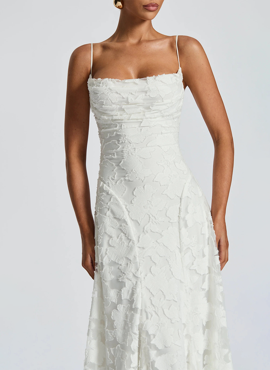 FLORA - Vestido largo elegante