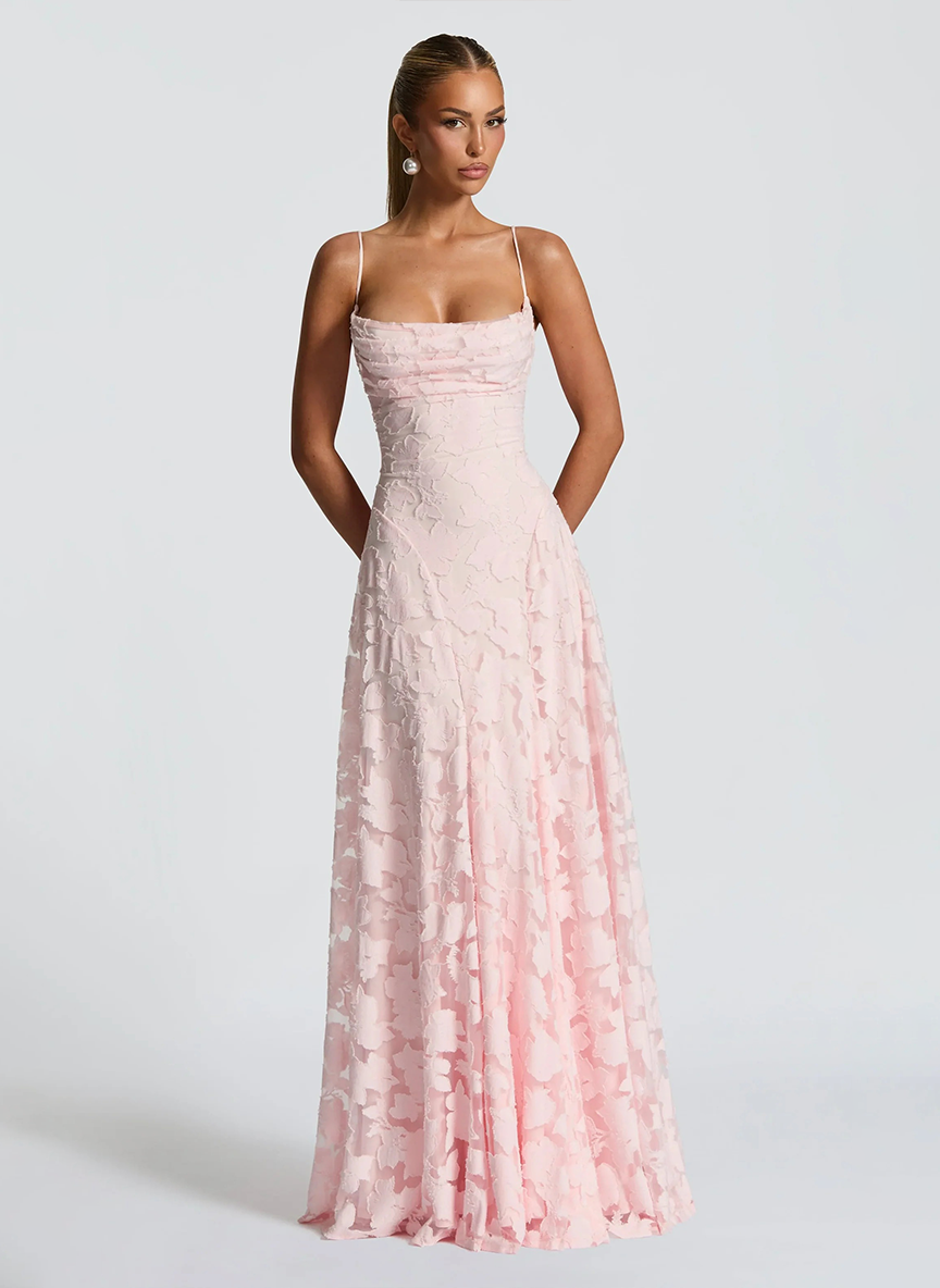 FLORA - Vestido largo elegante