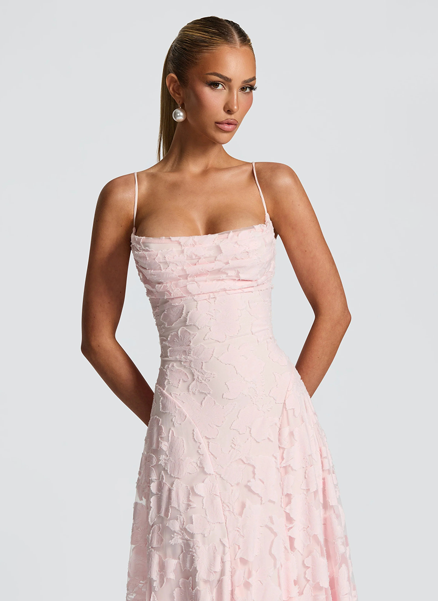 FLORA - Vestido largo elegante