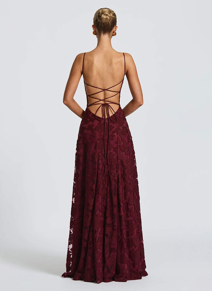 FLORA - Vestido largo elegante