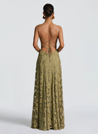 FLORA - Vestido largo elegante