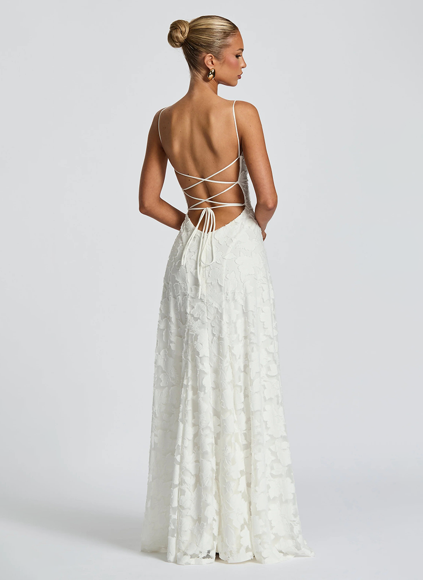 FLORA - Vestido largo elegante