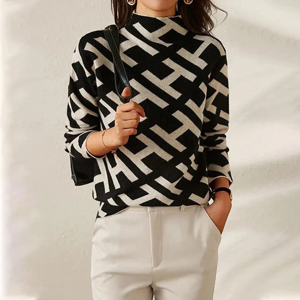 HELENA - Jersey de lujo geométrico