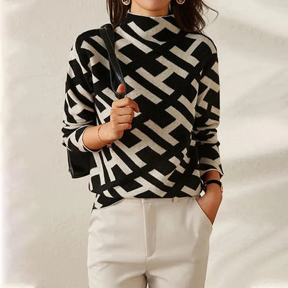 HELENA - Jersey de lujo geométrico