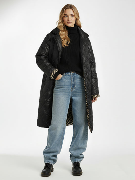 LIDIA - Abrigo acolchado reversible