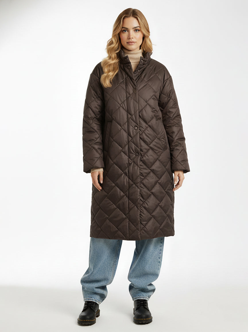 LIDIA - Abrigo acolchado reversible