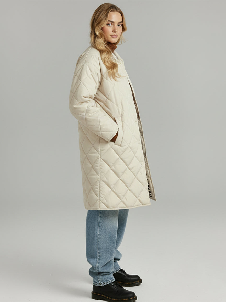 LIDIA - Abrigo acolchado reversible