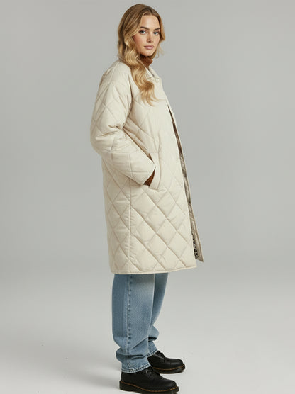 LIDIA - Abrigo acolchado reversible