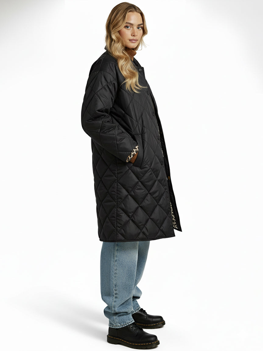 LIDIA - Abrigo acolchado reversible