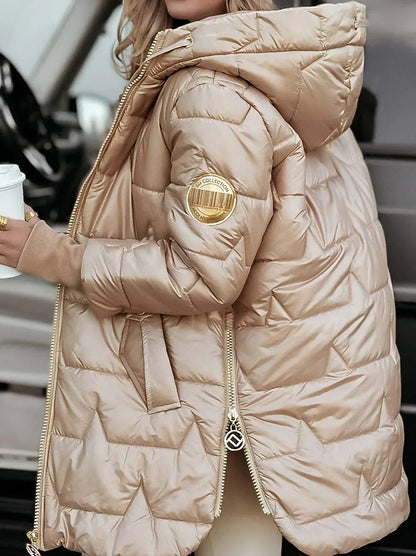 MERY - Abrigo con capucha y acolchado