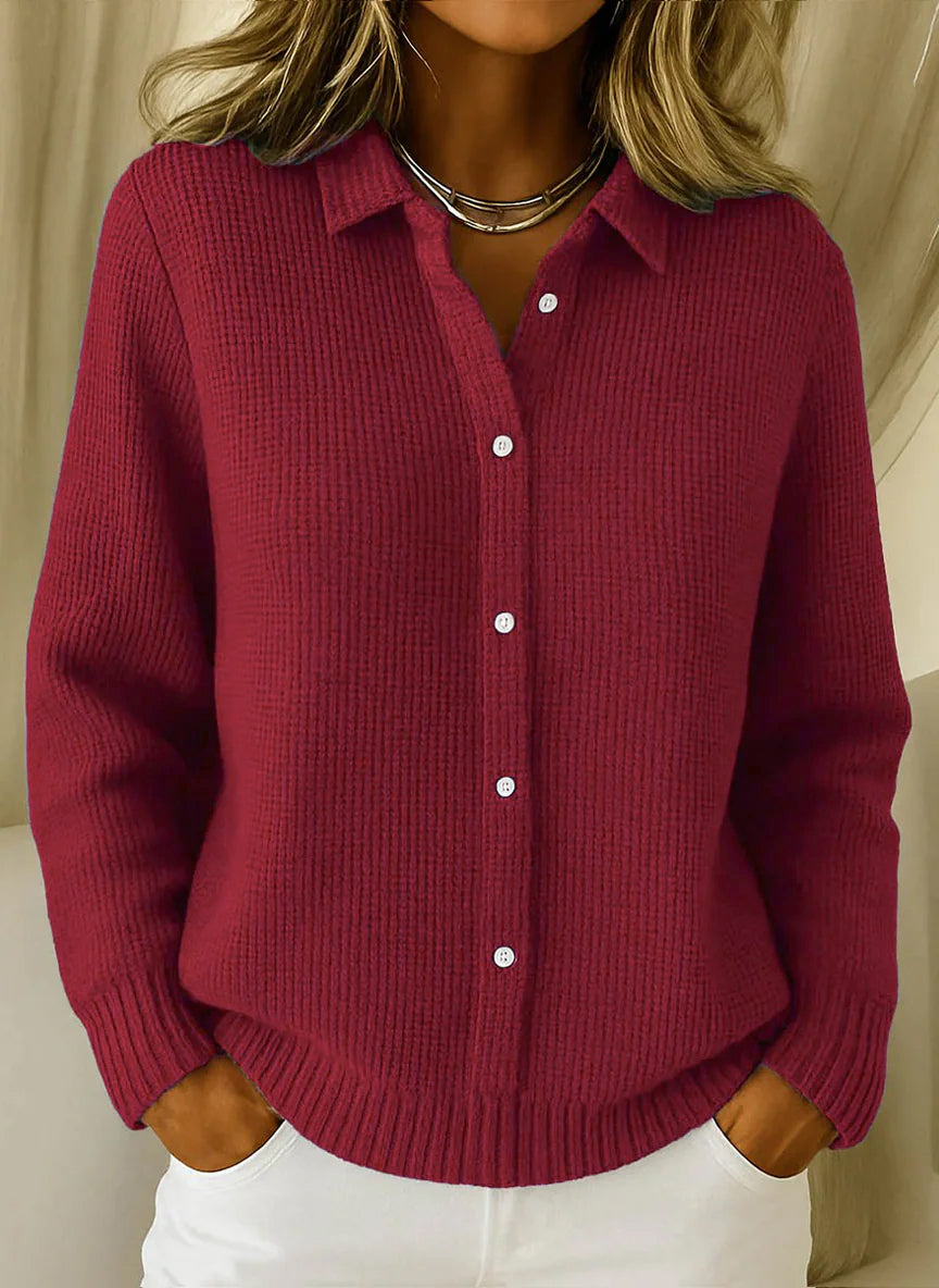 MARTINA -  Cárdigan clásico de punto con botones