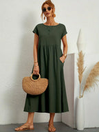Gabrielle™ — Vestido midi fluido de elegancia atemporal