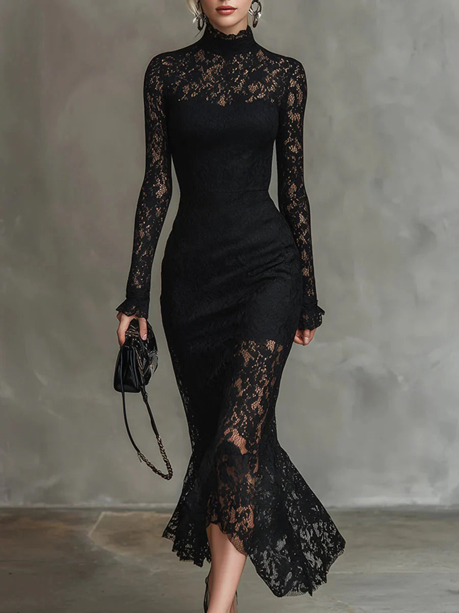 PALOMA - Vestido de encaje premium