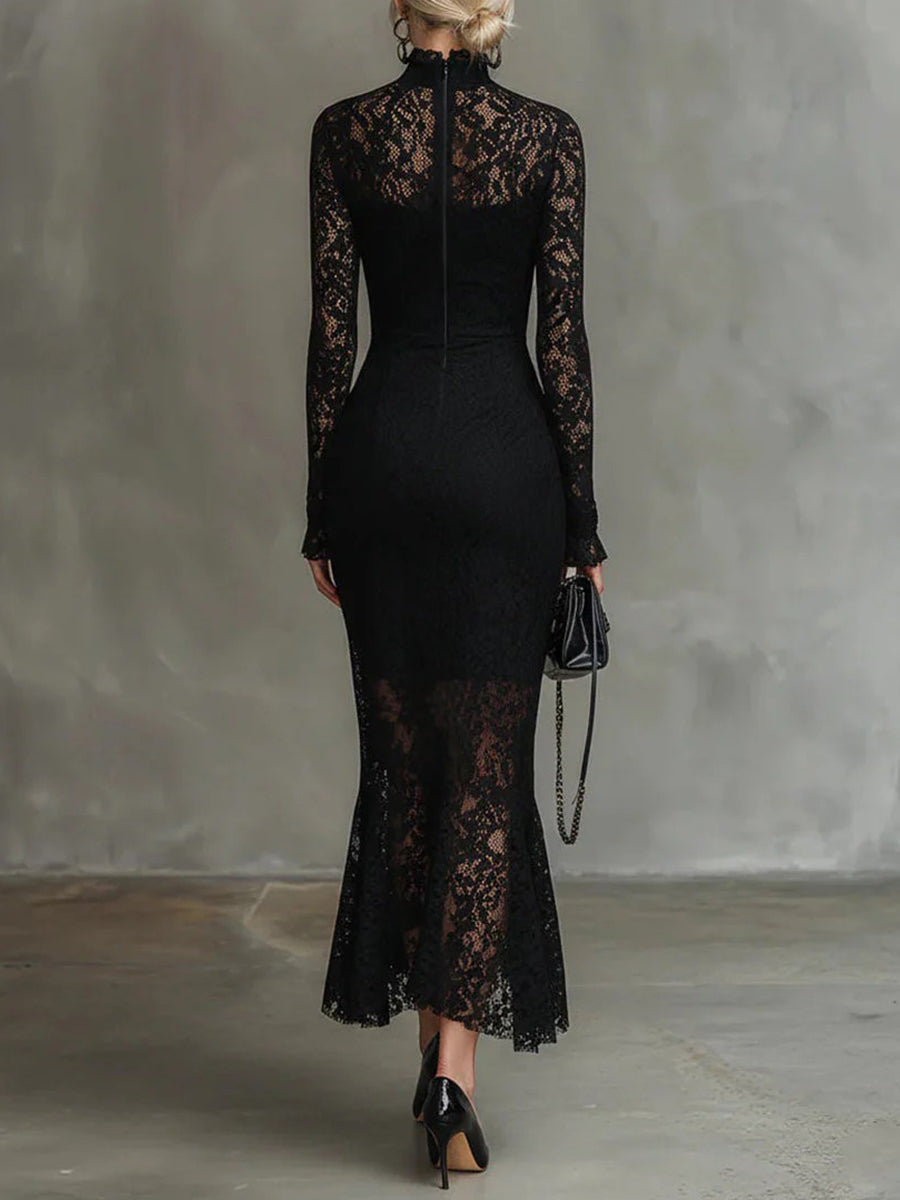 PALOMA - Vestido de encaje premium