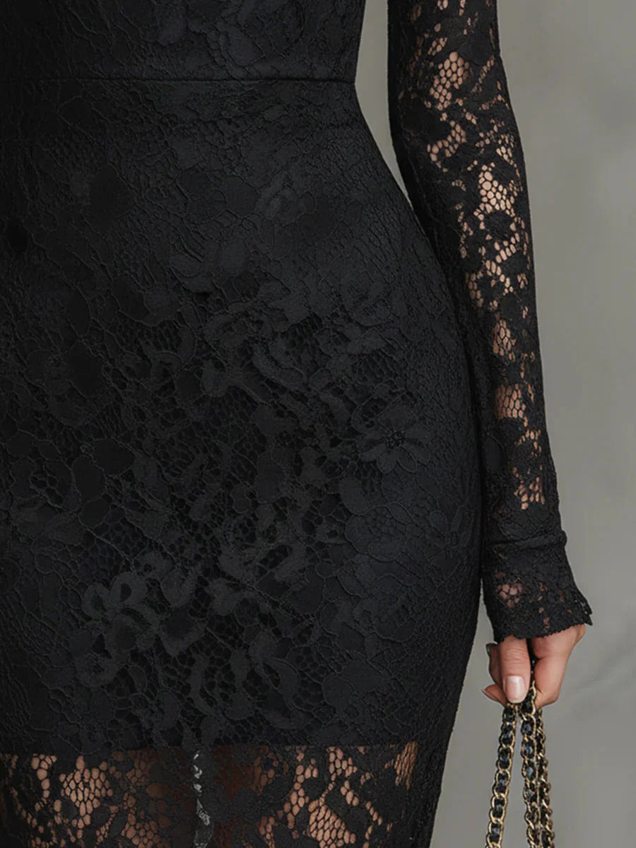 PALOMA - Vestido de encaje premium