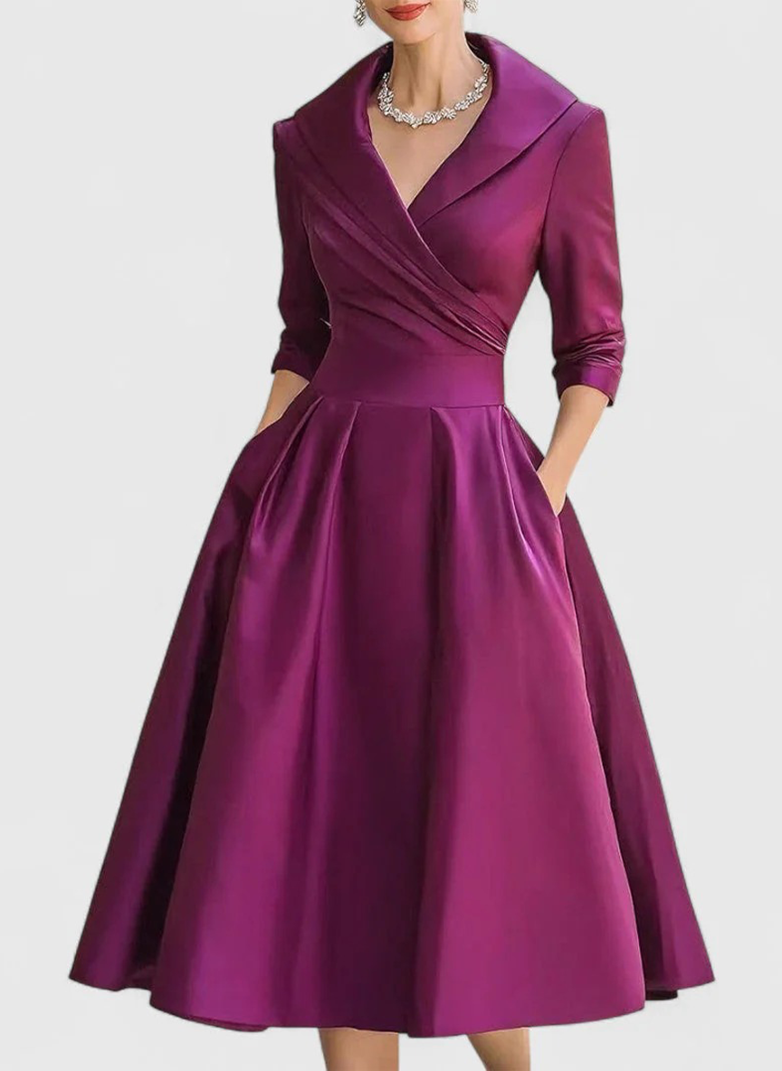 PAULA - Vestido midi elegante