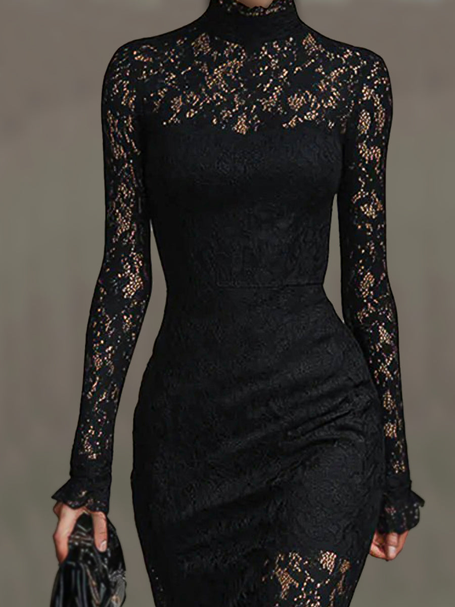 PALOMA - Vestido de encaje premium