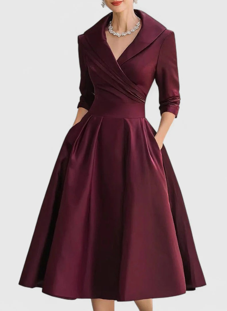 PAULA - Vestido midi elegante