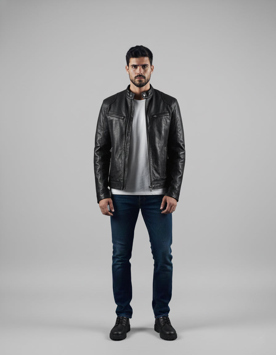 PEDRO - Chaqueta de cuero