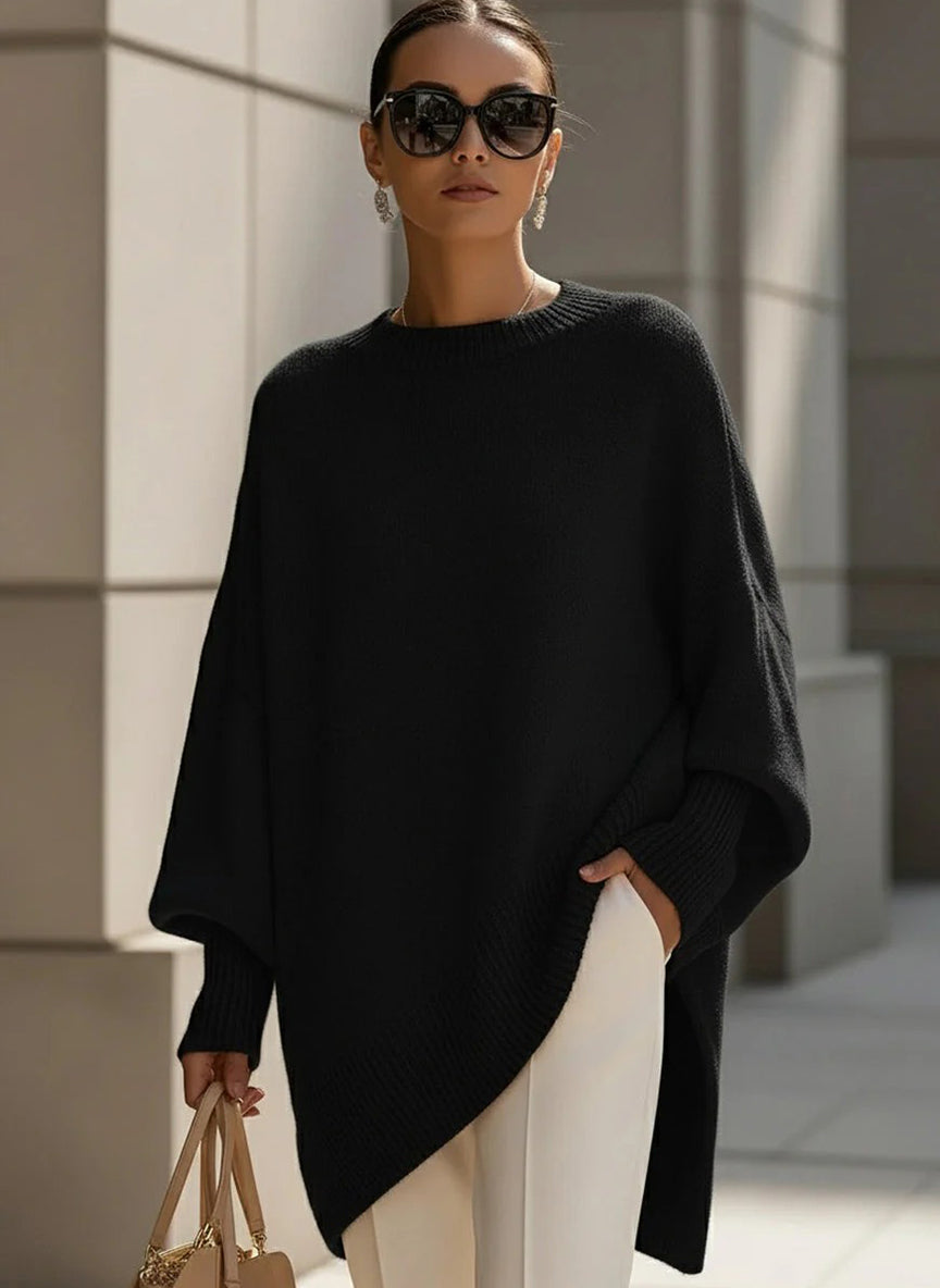 ROSSA - Poncho de punto oversize