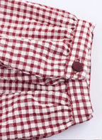SARA - Blusa a cuadros con volantes