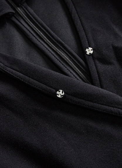 VEGA - Vestido cruzado con botones