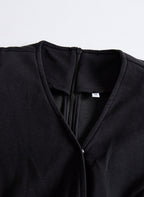 VEGA - Vestido cruzado con botones