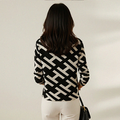 HELENA - Jersey de lujo geométrico
