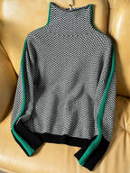 LUISA - Jersey de cuello alto con rayas