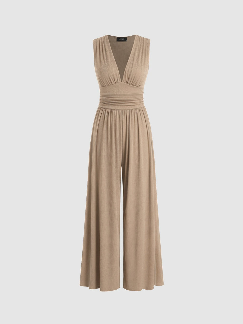 CHARITY – Mono elegante sin mangas de pierna ancha