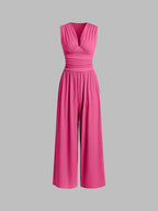 CHARITY – Mono elegante sin mangas de pierna ancha