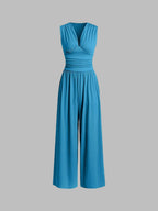 CHARITY – Mono elegante sin mangas de pierna ancha